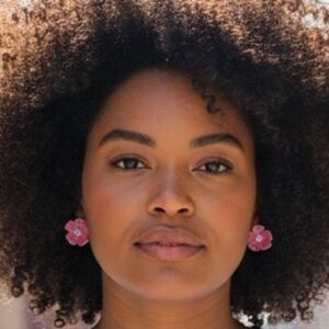 Betsey Johnson Pink Flower Earrings